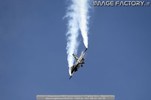 2019-09-07 Zeltweg Airpower 09829 General Dynamics F-16 Fighting Falcon - Belgian Air Force